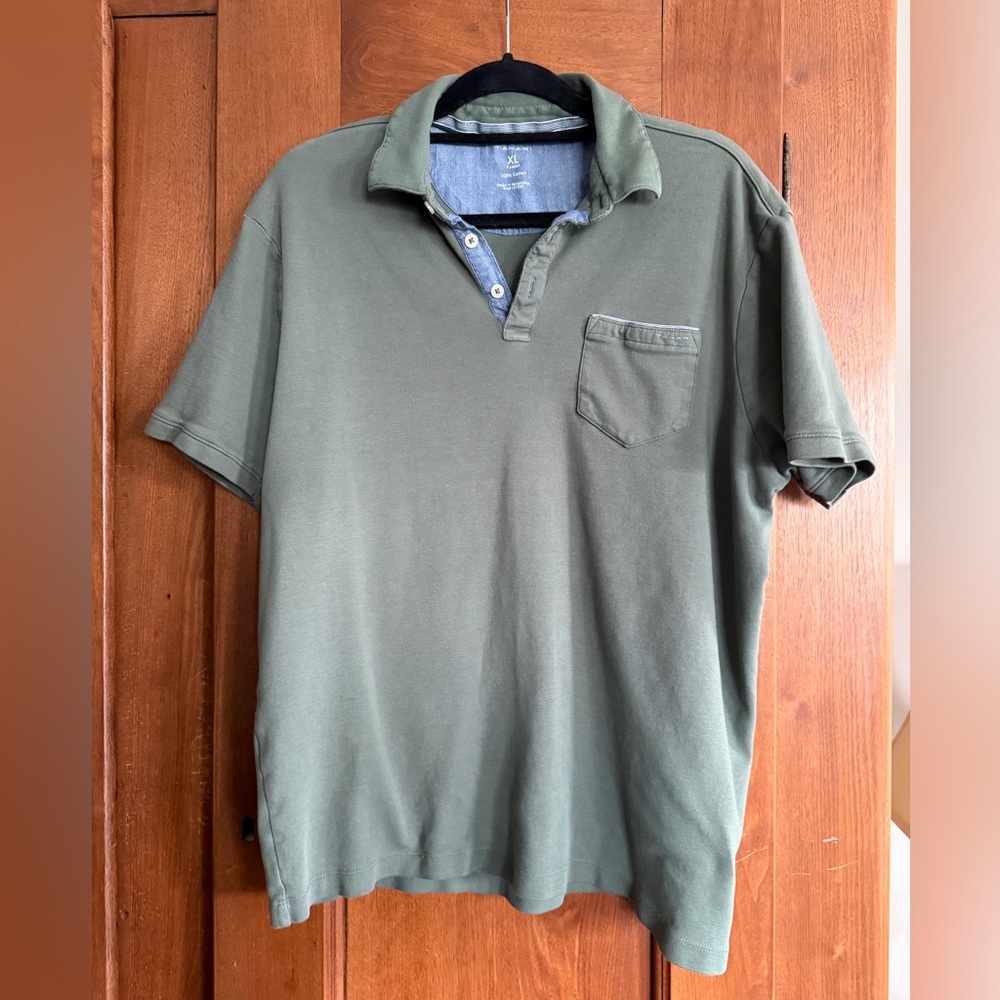 Tahari Sage Green Polo with Pocket